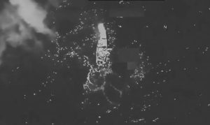 Embarcação bombardeada era usada para o tráfico internacional, informaram os EUA - 23/2/2026 | Foto: Reprodução/X