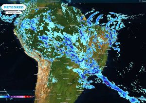 frente fria e tempestades - meteored - mapa do brasil com chuvas 08022026