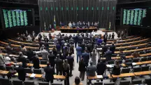 Plenário da Câmara analisou o PL Antifacção na noite desta terça-feira, 24