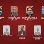 Membros do governo do Irã mortos neste sábado - 28/2/2026 | Foto: Reprodução/IDF