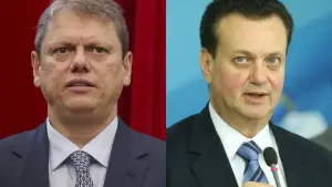 Tarcísio de Freitas e Gilberto Kassab