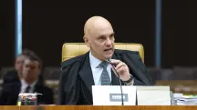 O ministro Alexandre de Moraes, em sessão plenária do STF. 11/03/2026