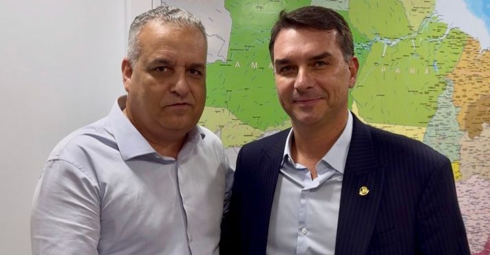 Alfredo Gaspar e Flávio Bolsonaro