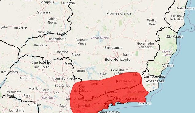 alerta vermelho inmet