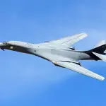 O bombardeiro B-1B Lancer, da Força Aérea dos Estados Unidos (EUA): aeronave custa o equivalente a R$ 2 bilhões | Foto: Reprodução/X