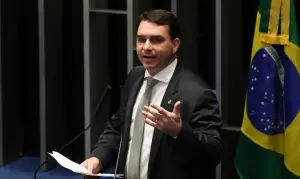O senador e presidenciável Flávio Bolsonaro: liderança digital | Foto: Fabio Rodrigues Pozzebom/Agência Brasil