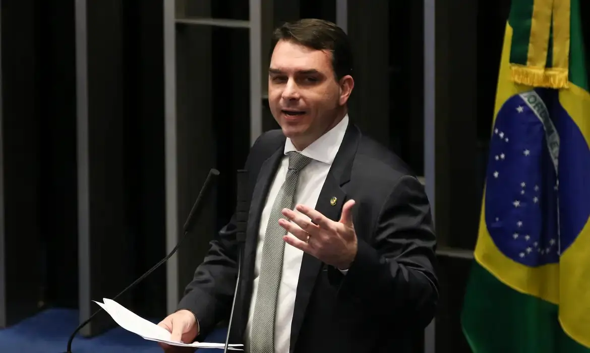 O senador e presidenciável Flávio Bolsonaro: liderança digital | Foto: Fabio Rodrigues Pozzebom/Agência Brasil