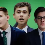 Lucas Pavanato (vereador de São Paulo), Nikolas Ferreira (deputado de Minas Gerais) e Guilherme Kilter (vereador de Curitiba) lideram como novos rostos da direita jovem brasileira | Foto: Montagem/Revista Oeste
