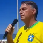 O ex-presidente Jair Bolsonaro no Rio de Janeiro