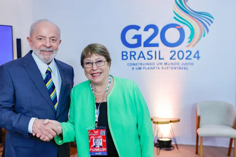 Lula e Michelle Bachelet