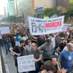 Apoiadores do MBL durante manifestação na Avenida Paulista, neste sábado, 21 | Foto: Divulgação/MBL