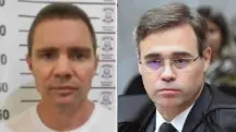 O banqueiro preso Daniel Vorcaro e o ministro do STF André Mendonça | Foto: Montagem/Reprodução/Redes sociais