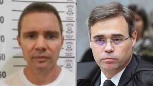 O banqueiro preso Daniel Vorcaro e o ministro do STF André Mendonça | Foto: Montagem/Reprodução/Redes sociais