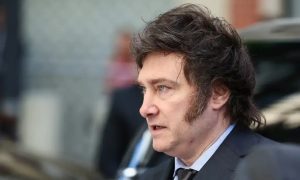 O presidente da Argentina, Javier Milei: apoio contra o terrorismo | Foto: Reprodução/X