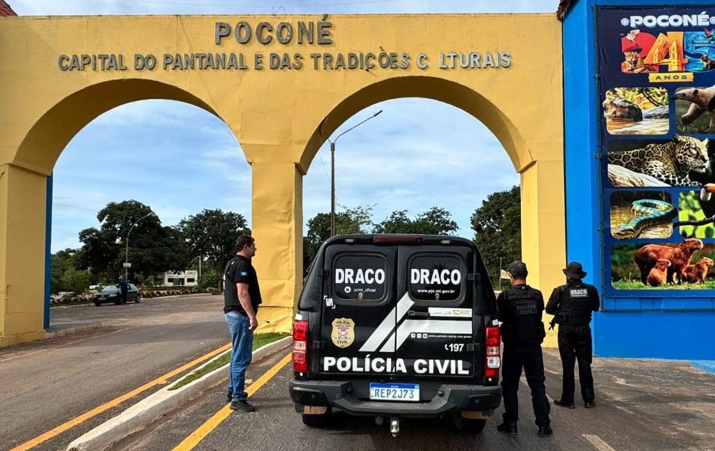 Município de Poconé, uma das rotas usadas pelos traficantes em MT | Foto: Divulgação/PCMT