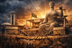 'Houve um tempo em que o povo nutria um respeito profundo pelo Supremo, reconhecendo-o como a instituição mais digna e admirada do país', escreve Ives Gandra | Foto: Divulgação/Oeste | Imagem criada com o auxílio de inteligência artificial