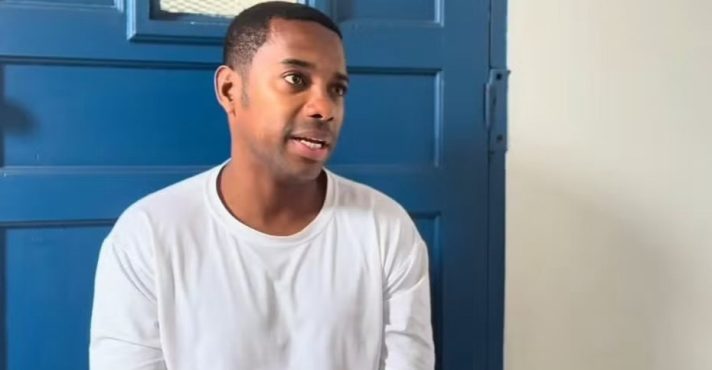 O ex-jogador de futebol Robinho, que cumpre pena por estupro | Foto: Reprodução/X