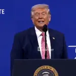 Petróleo O presidente dos EUA, Donald Trump, durante discurso em Miami | Foto: Reprodução/X