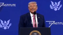 Petróleo O presidente dos EUA, Donald Trump, durante discurso em Miami | Foto: Reprodução/X