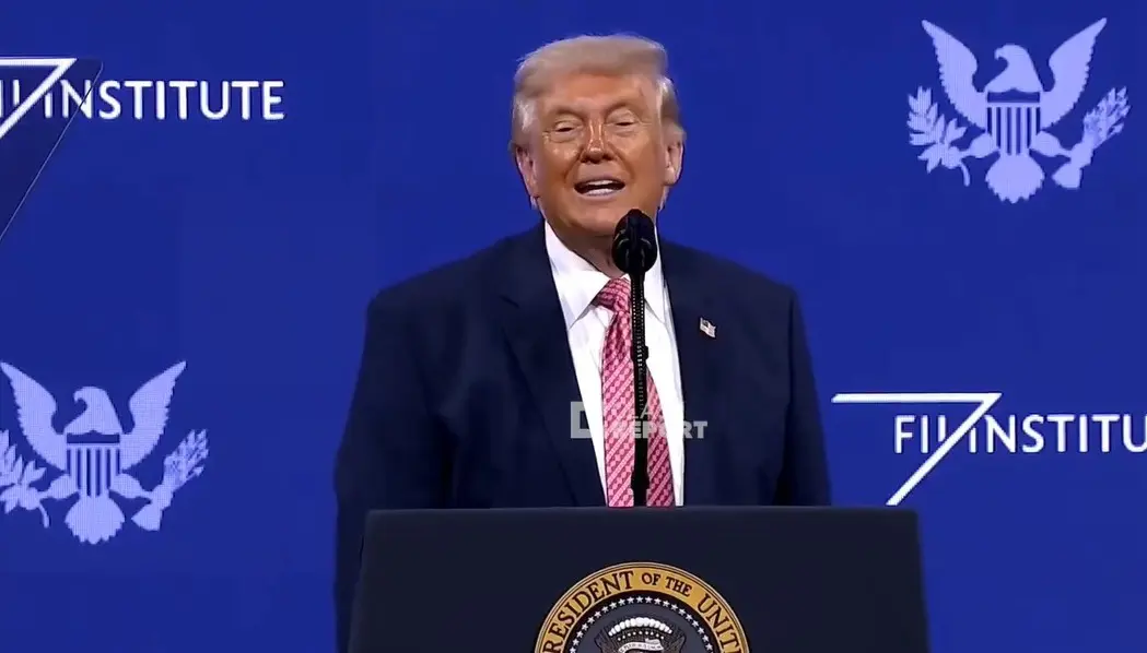 Petróleo O presidente dos EUA, Donald Trump, durante discurso em Miami | Foto: Reprodução/X