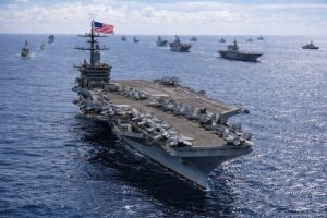 Trump avisa que Marinha dos EUA pode ser acionada para garantir fluxo de navios-tanque no Estreito de Ormuz | Foto: Reprodução/X