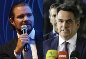 O banqueiro Daniel Vorcaro, que está preso, e o senador Ciro Nogueira (PP/PI) | Foto: Montagem sobre reprodução/redes sociais