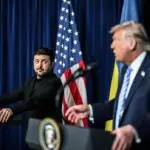 Donald Trump Volodymir Zelensky guerra Ucrânia Oriente Médio