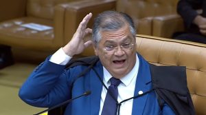 Flávio Dino, ministro do STF, ao votar contra a prorrogação da CPMI do INSS - 26/03/2026 | Foto: Reprodução/YouTube