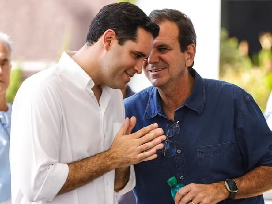 Eduardo Cavaliere e o prefeito Eduardo Paes | Foto: Reprodução/Redes sociais