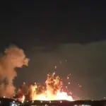 Vídeo postado por Donald Trump mostra explosão no Irã | Foto: Reprodução/Truth Social