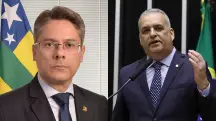 O senador Alessandro Vieira (esq.) e o deputado Alfredo Gaspar (dir.), relatores das CPIs do Crime Organizado e do INSS, respectivamente | Fotos: Divulgação/Congresso Nacional