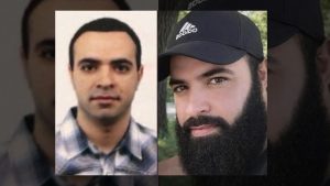 À esquerda, foto mais recente de Ayman Ghazali; à direita, imagem de 2011, quando o terrorista se naturalizou norte-americano | Foto: Reprodução/Redes sociais