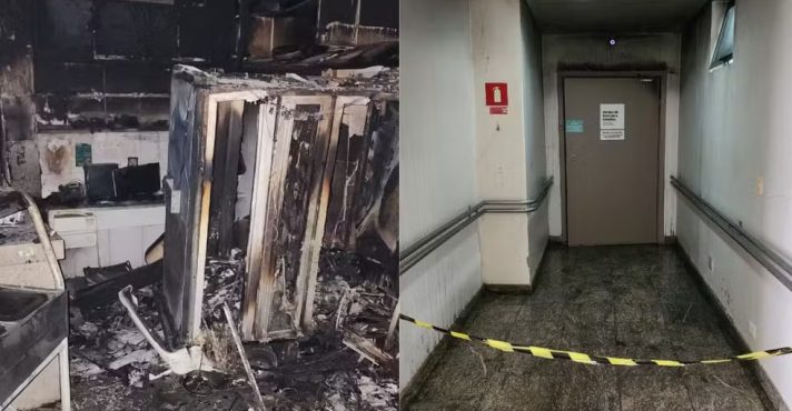 Incêndio em hospital se concentrou na cozinha | Foto: Divulgação/Corpo de Bombeiros