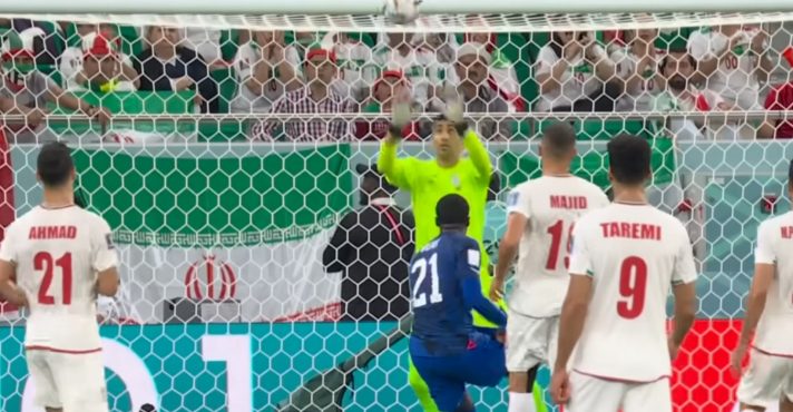 Irã em partida contra os EUA, em 2022 | Foto: Reprodução/Fifa/YouTube