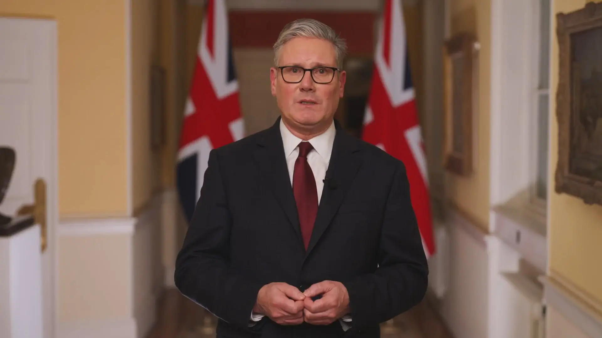 Keir Starmer, do Reino Unido, se pronuncia em vídeo | Foto: X/Reprodução