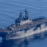 navio com fuzileiros navais dos eua