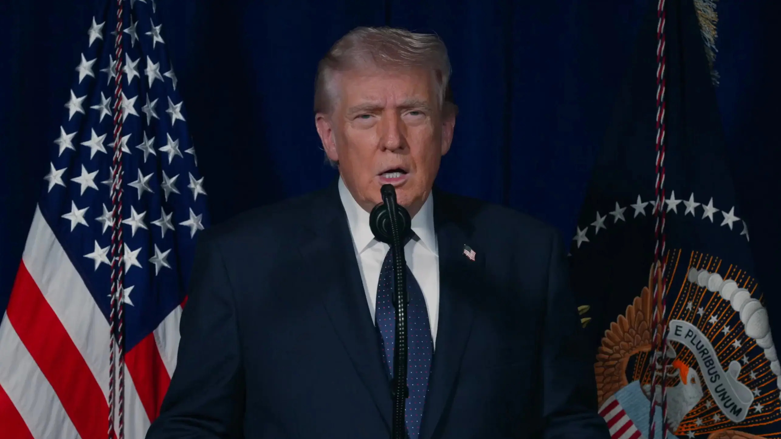 Donald Trump discursa em vídeo | Foto: White House/Divulgação