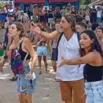 Momento de embate entre militantes de esquerda e israelenses na Bahia | Foto: Reprodução/Redes sociais