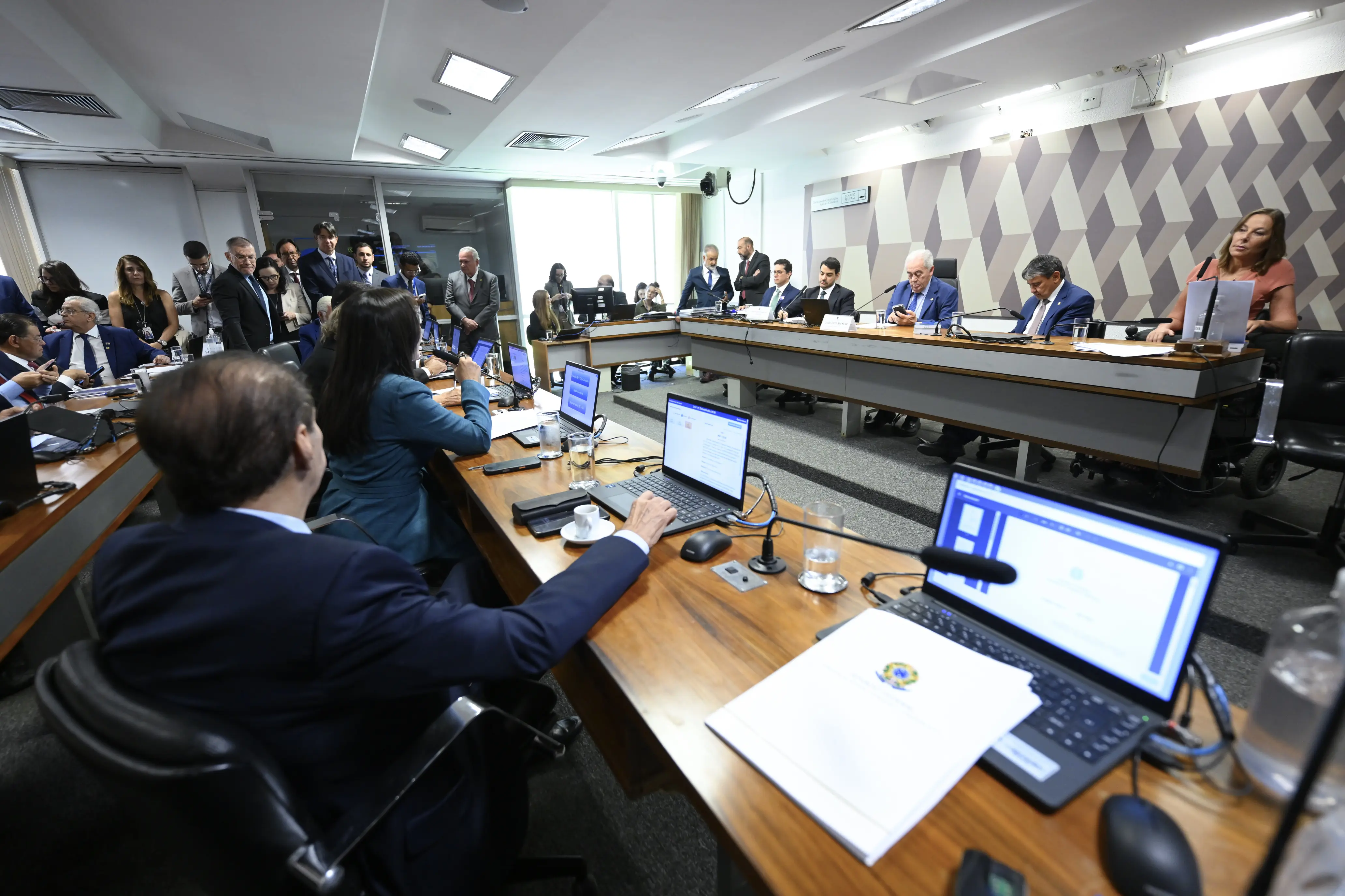 Sessão da CCJ da sabatina do indicado para exercer o cargo de ministro do Supremo Tribunal Federal (STF), Jorge Messias