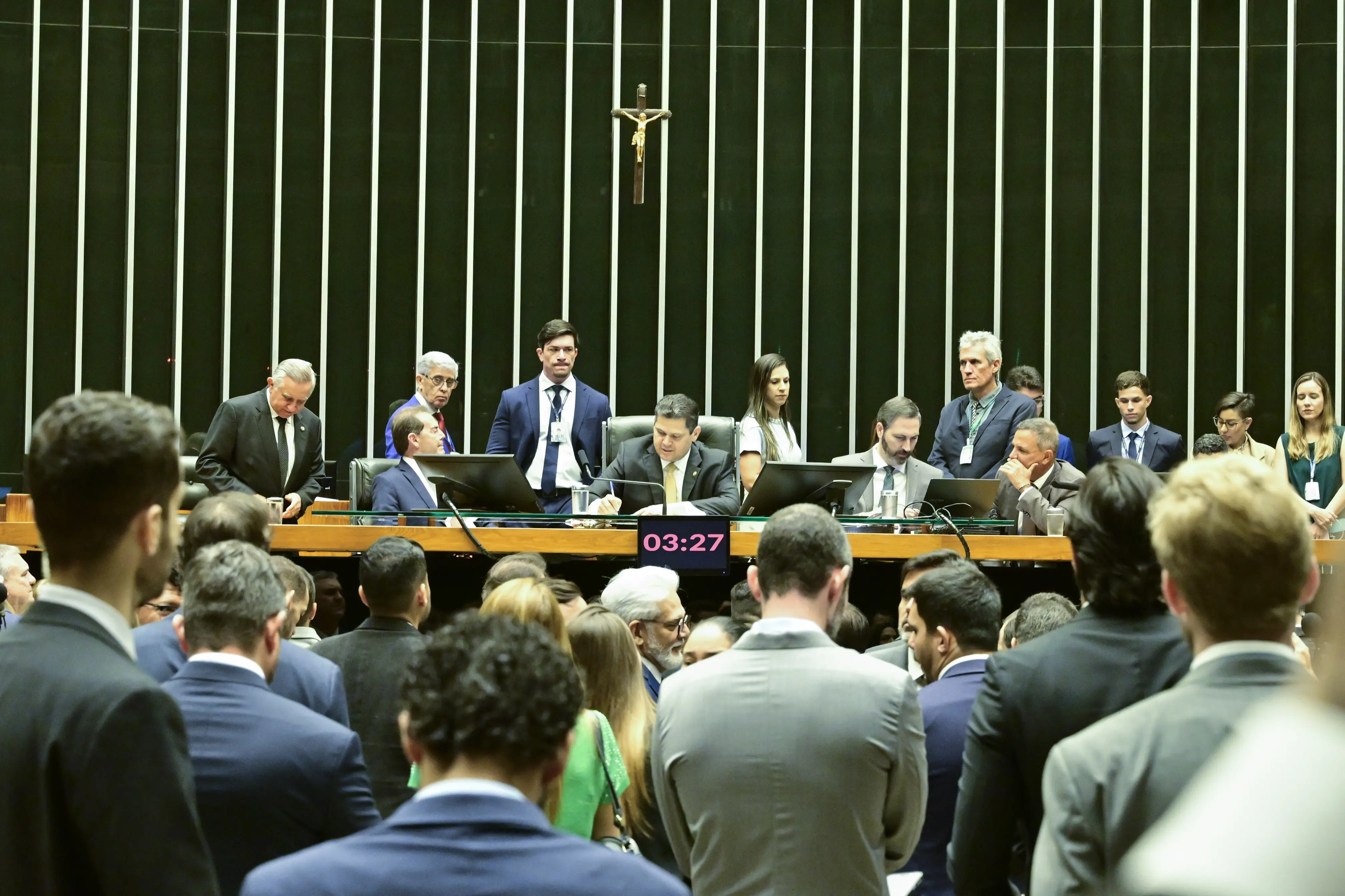 Plenário da Câmara dos Deputados durante sessão conjunta do Congresso Nacional destinada à deliberação do veto presidencial (VET 3/2026) | Foto: Geraldo Magela/Agência Senado