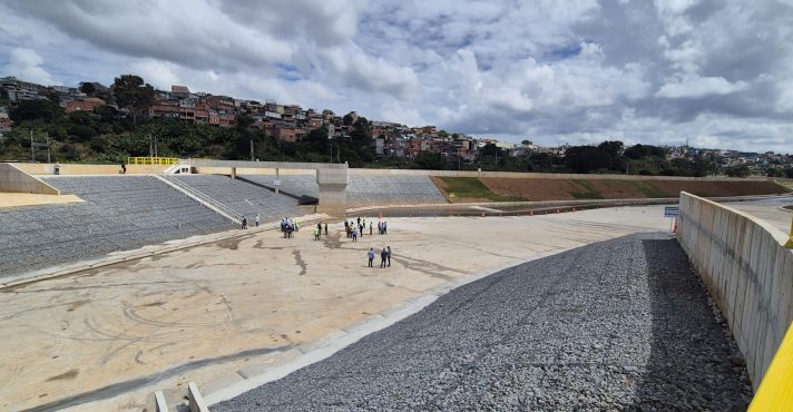 piscinão inaugurado pelo governo de SP (Tarcísio de Freitas), em Franco da Rocha, Região Metropolitana da capital paulista, na terça-feira, 7 de abril de 2026
