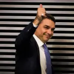Flávio Bolsonaro durante evento na Assembleia Legislativa de São Paulo - 27/2/2026 | Foto: Aloisio Mauricio/FotoArena/Estadão Conteúdo