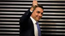Flávio Bolsonaro durante evento na Assembleia Legislativa de São Paulo - 27/2/2026 | Foto: Aloisio Mauricio/FotoArena/Estadão Conteúdo