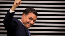 Flávio Bolsonaro durante evento na Assembleia Legislativa de São Paulo - 27/2/2026 | Foto: Aloisio Mauricio/FotoArena/Estadão Conteúdo