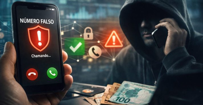 Outra orientação é evitar instalar aplicativos indicados durante ligações, principalmente ferramentas de acesso remoto, que podem permitir o controle do aparelho por terceiros | Foto: Divulgação/Oeste | Imagem criada com o auxílio de inteligência artificial