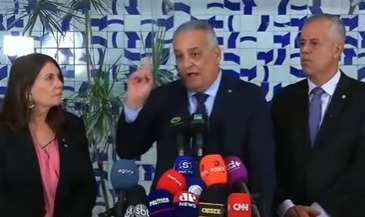 O deputado Alfredo Gaspar, durante entrevista coletiva à imprensa | Foto: Reprodução/X/@Alfredogaspar