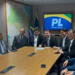 Membros do PL durante reunião de filiação | Foto: Divulgação/PL