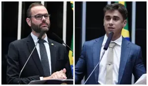 Nos últimos dias, vieram a público divergências entre o deputado federal Nikolas Ferreira (PL-MG) e o senador Jorge Seif (PL-SC) | Foto: Roque de Sá/Agência Senado/Pablo Valadares/Agência Câmara