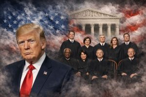Trump acompanhará presencialmente a sessão na Suprema Corte sobre cidadania por nascimento | Foto: Gerada por IA