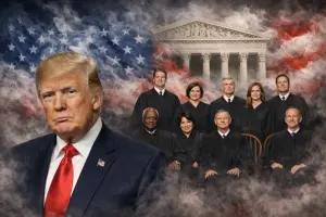 Trump acompanhará presencialmente a sessão na Suprema Corte sobre cidadania por nascimento | Foto: Gerada por IA